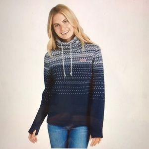 Vineyard Vines Fair Isle Fleece Sweater Holiday Size Medium